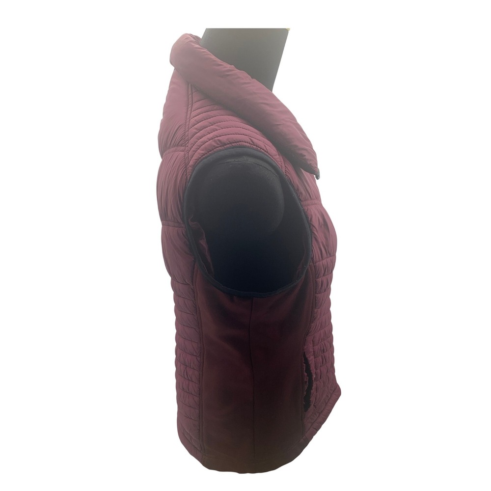Michael Michael Kors Womens Quilted Puffer Vest Burgundy Wine Size M 142260 - Picture 6 of 9
